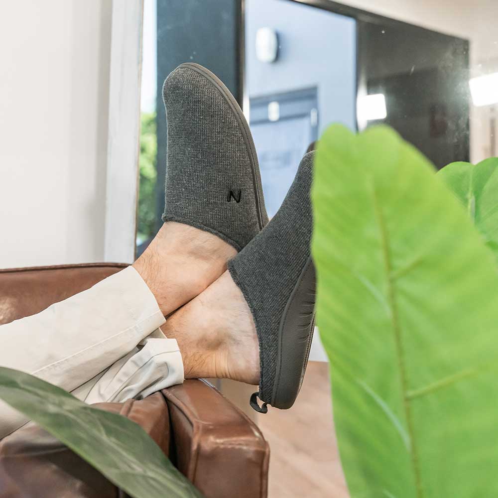 Zullaz Mens Slipper Grey